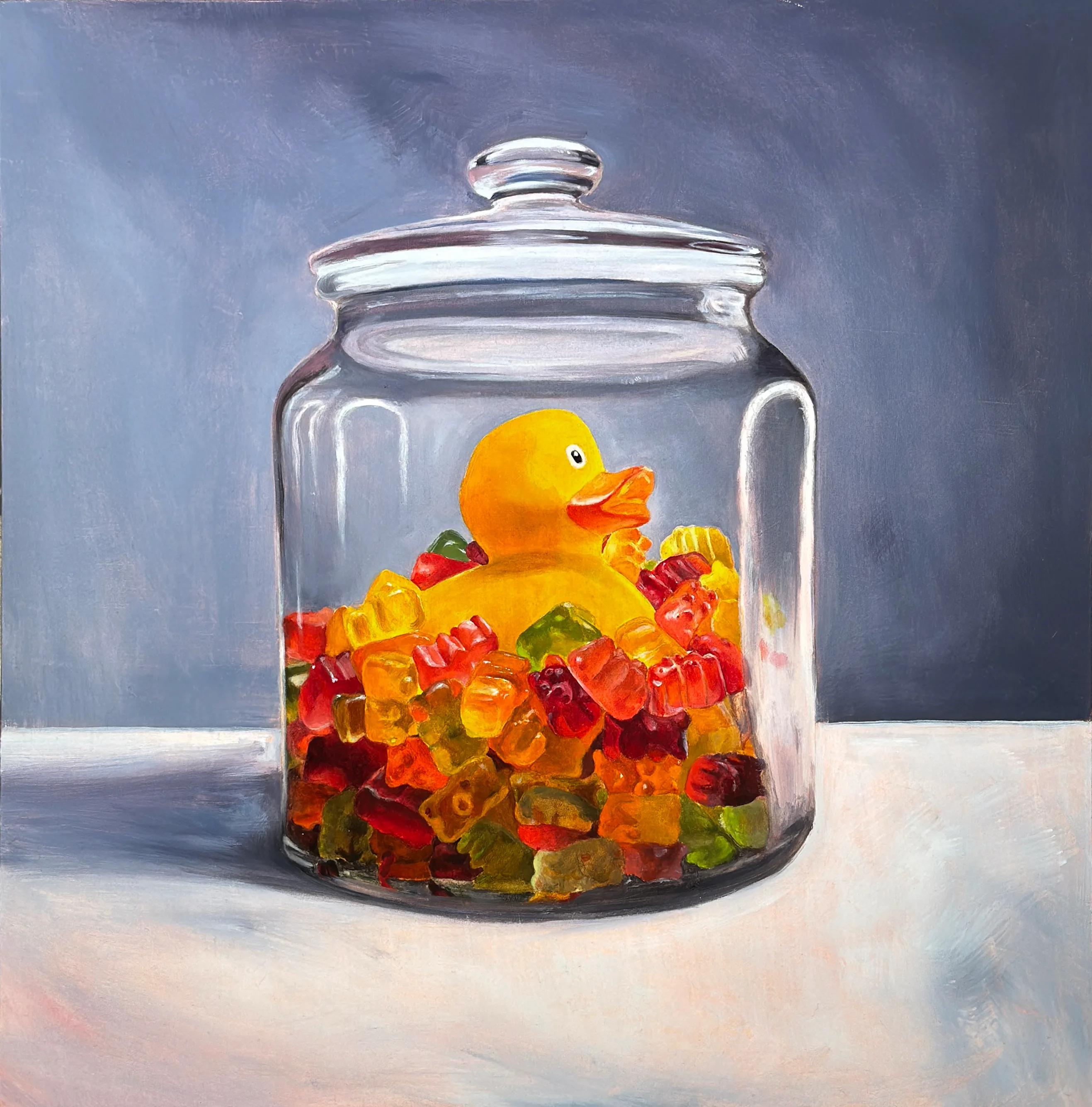 Duck in a Jar of Gummy Bears